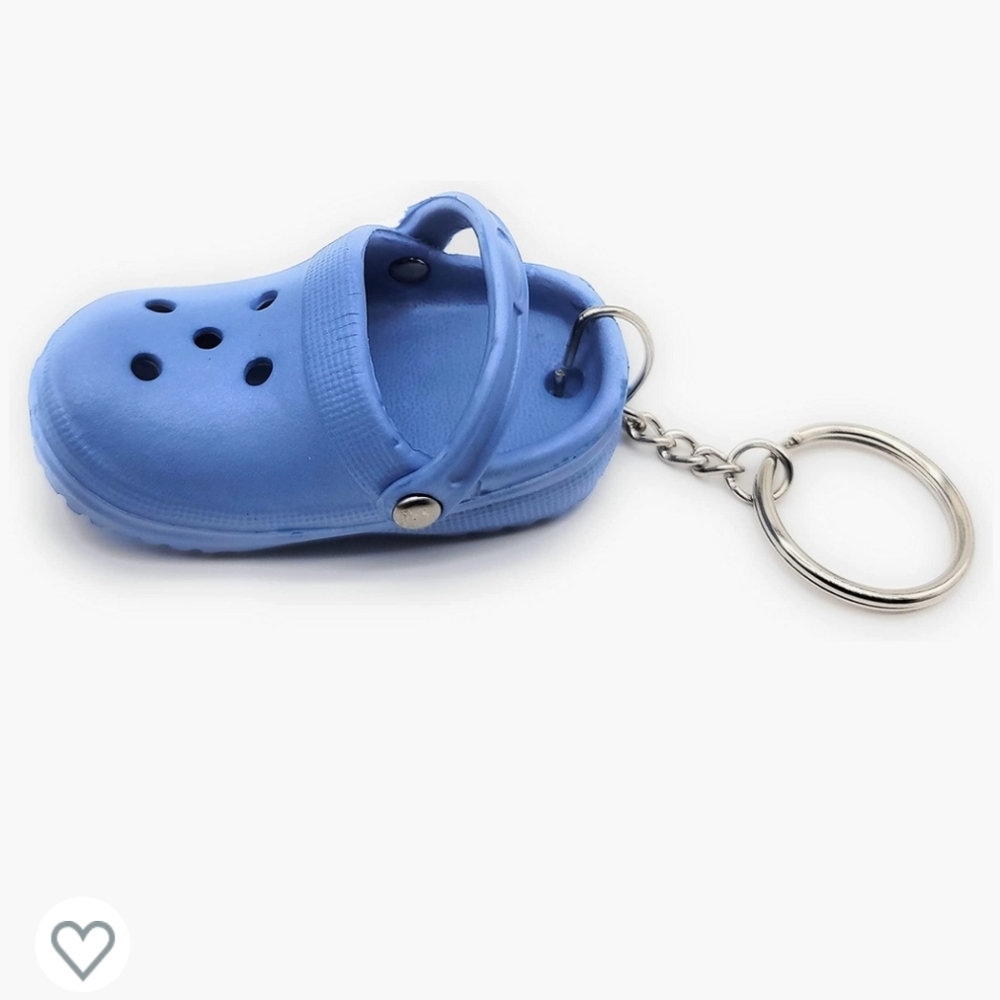 Blue Crocs Keychain